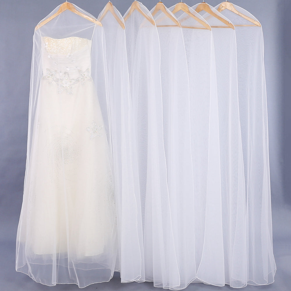 Floor Length Wedding Eress Eust Cover Breathable Swiss Mesh Strong and Durable