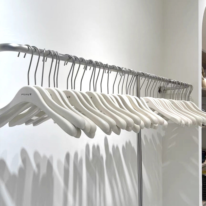 Non-Slip Velvet Clear Acrylic Hangers Crystal Clear Dress Hangers with Silver Chrome Hooks