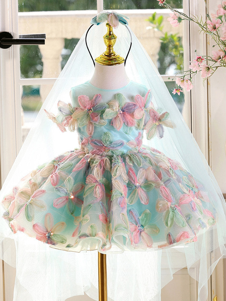 Princess Girls Birthday Party Dress Flower Girl Wedding Dress SL115