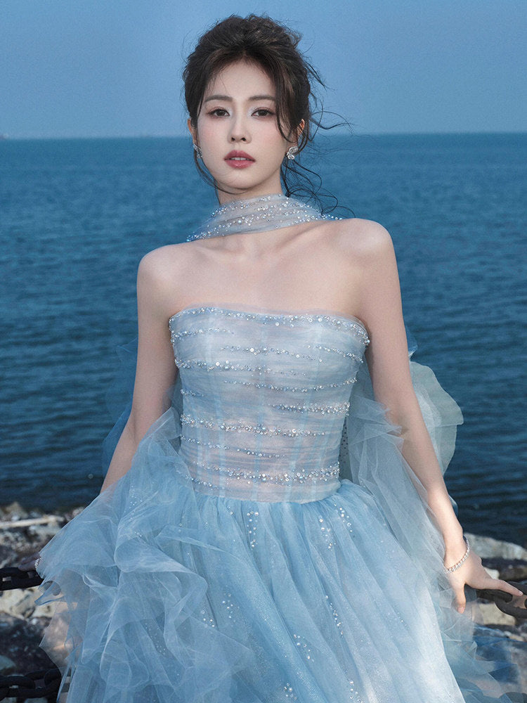 2026 Blue Princess Gown Elite Choice for Beauty Pageants Party