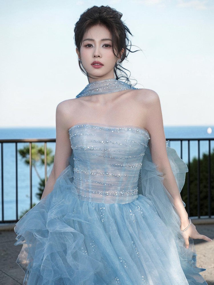 2026 Blue Princess Gown Elite Choice for Beauty Pageants Party
