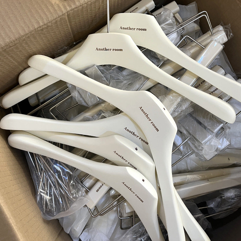 Non-Slip Velvet Clear Acrylic Hangers Crystal Clear Dress Hangers with Silver Chrome Hooks