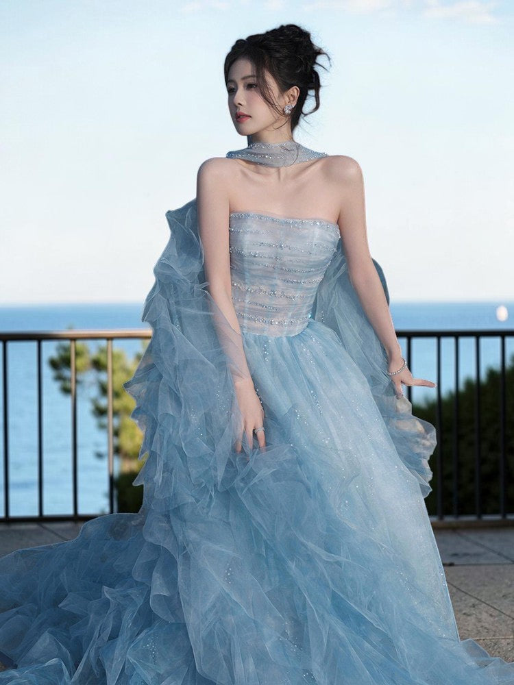 2026 Blue Princess Gown Elite Choice for Beauty Pageants Party