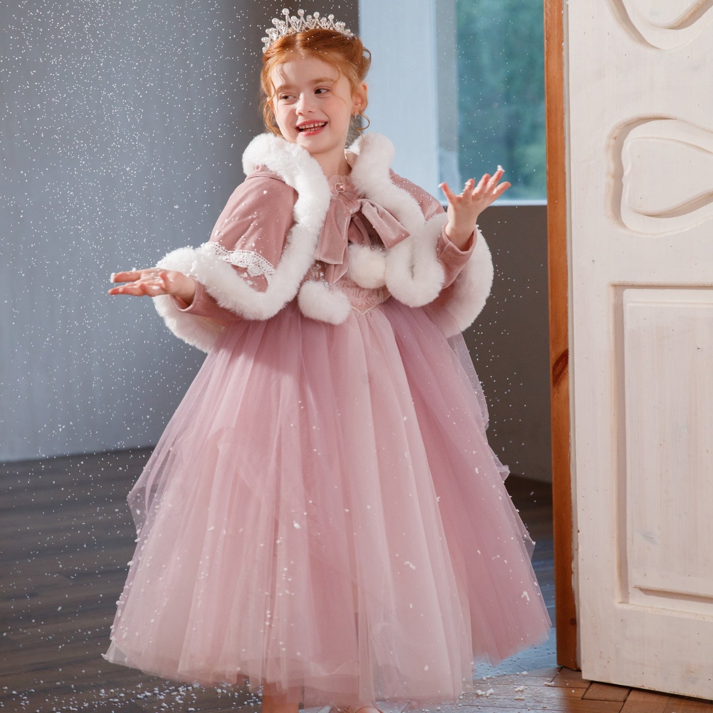 Fairytale Winter Party Dress Premium Christmas Princess Outfit