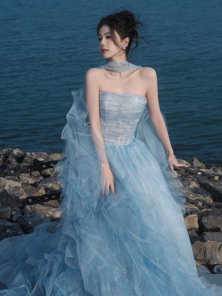 2026 Blue Princess Gown Elite Choice for Beauty Pageants Party