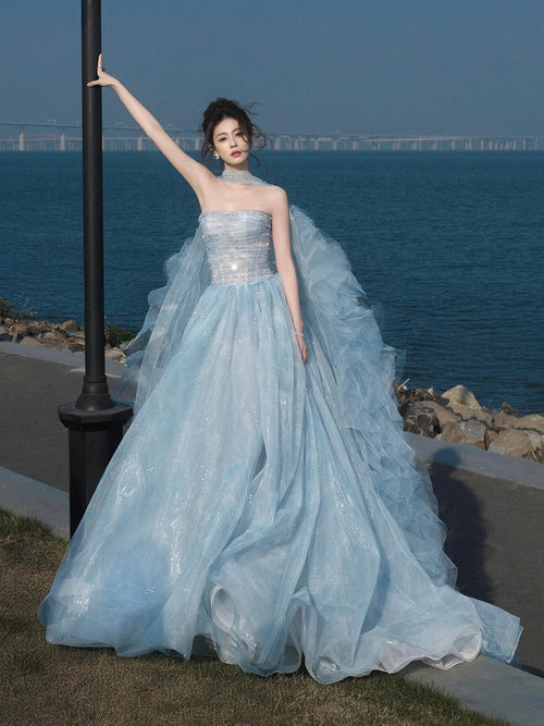 2026 Blue Princess Gown Elite Choice for Beauty Pageants Party