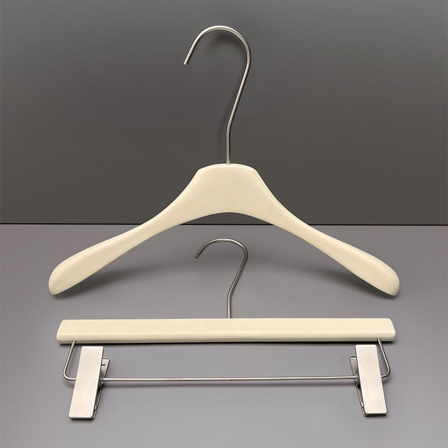 Non-Slip Velvet Clear Acrylic Hangers Crystal Clear Dress Hangers with Silver Chrome Hooks