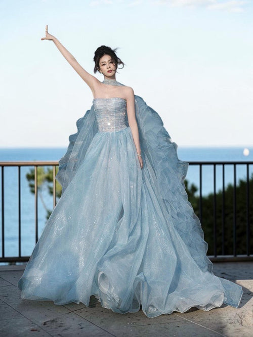 2026 Blue Princess Gown Elite Choice for Beauty Pageants Party