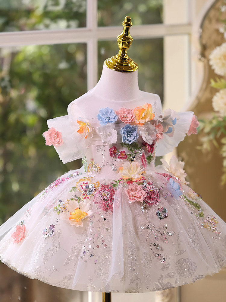 Princess Pageant Birthday Dresses Flower Girl Dress SL112