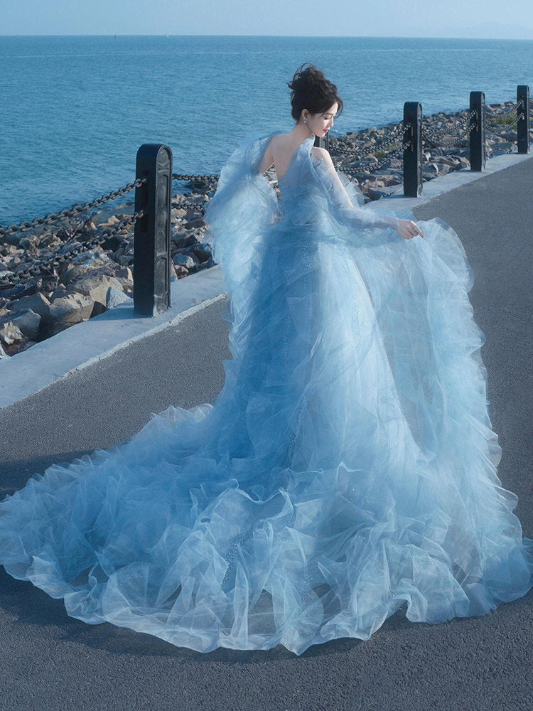 2026 Blue Princess Gown Elite Choice for Beauty Pageants Party