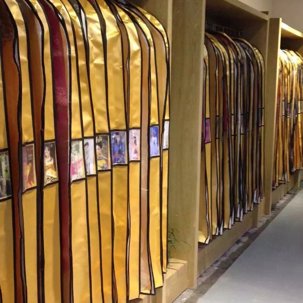 Luxury Wedding Dress Dust Bag  Gold with Secure Zipper not Foldable Garment Protector