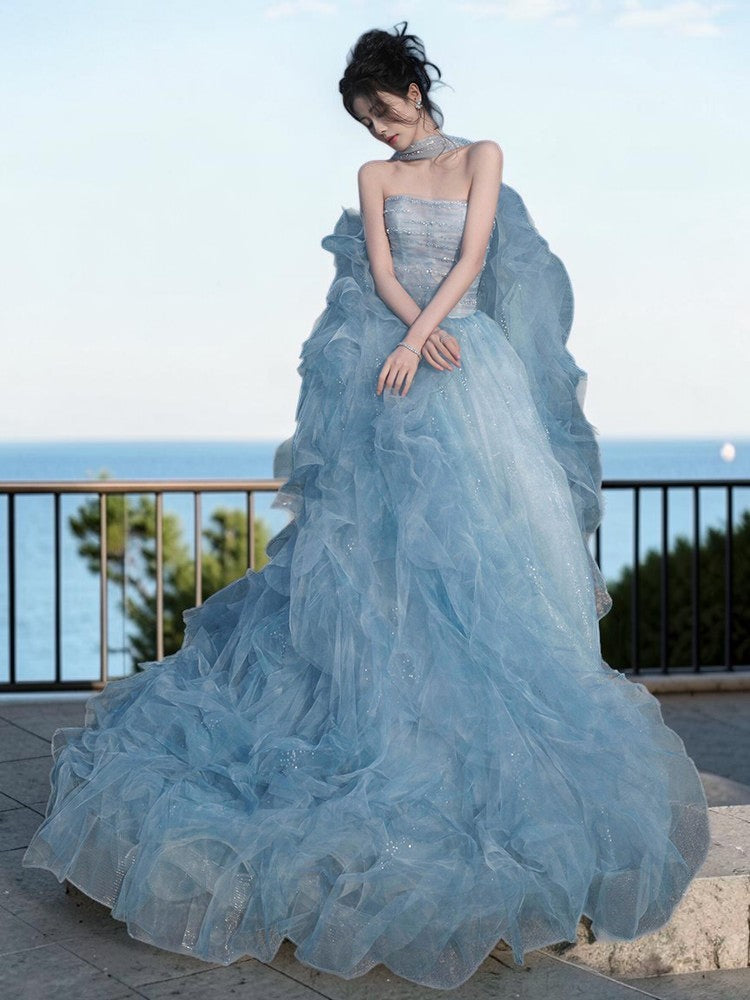 2026 Blue Princess Gown Elite Choice for Beauty Pageants Party