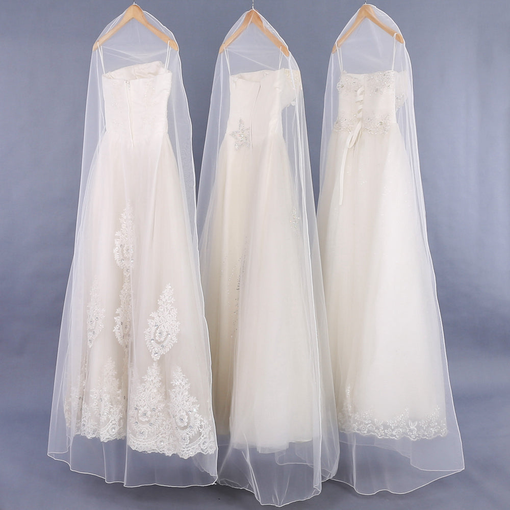 Floor Length Wedding Eress Eust Cover Breathable Swiss Mesh Strong and Durable