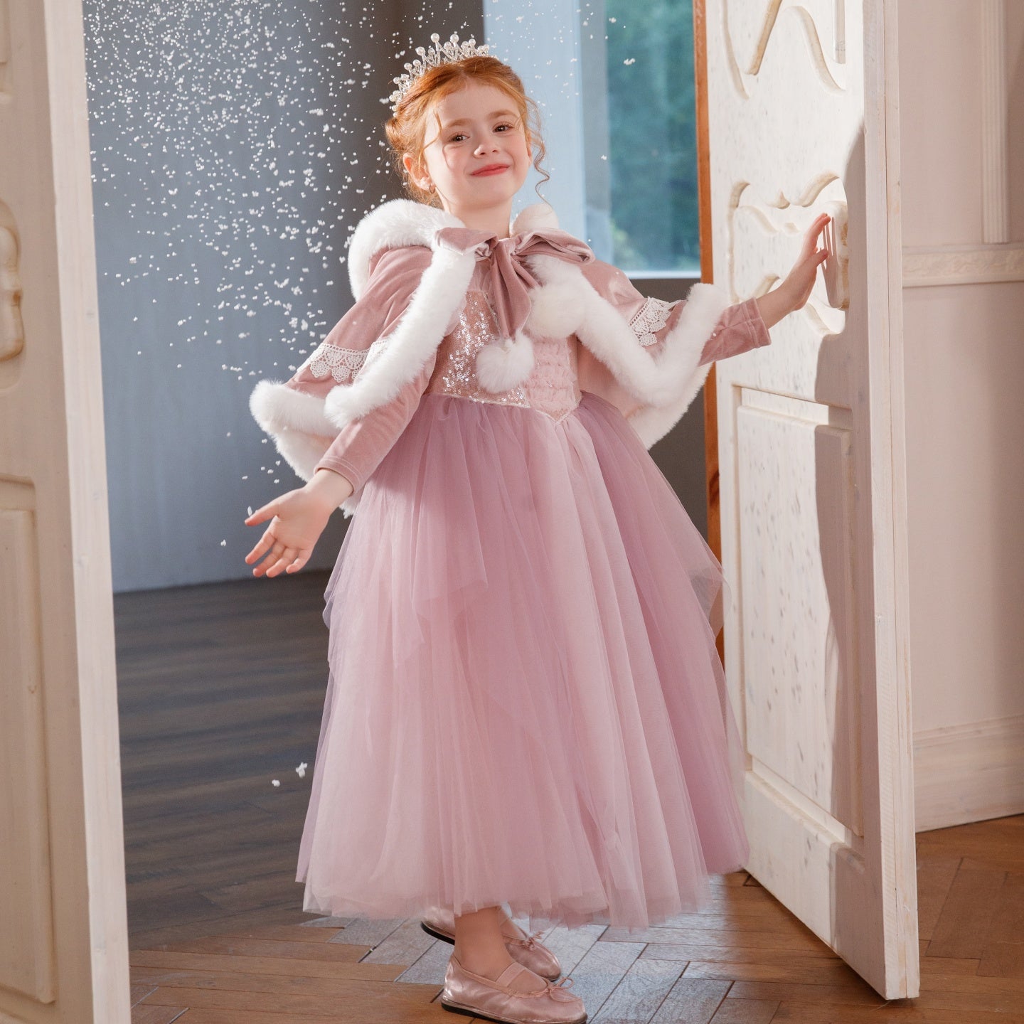 Fairytale Winter Party Dress Premium Christmas Princess Outfit