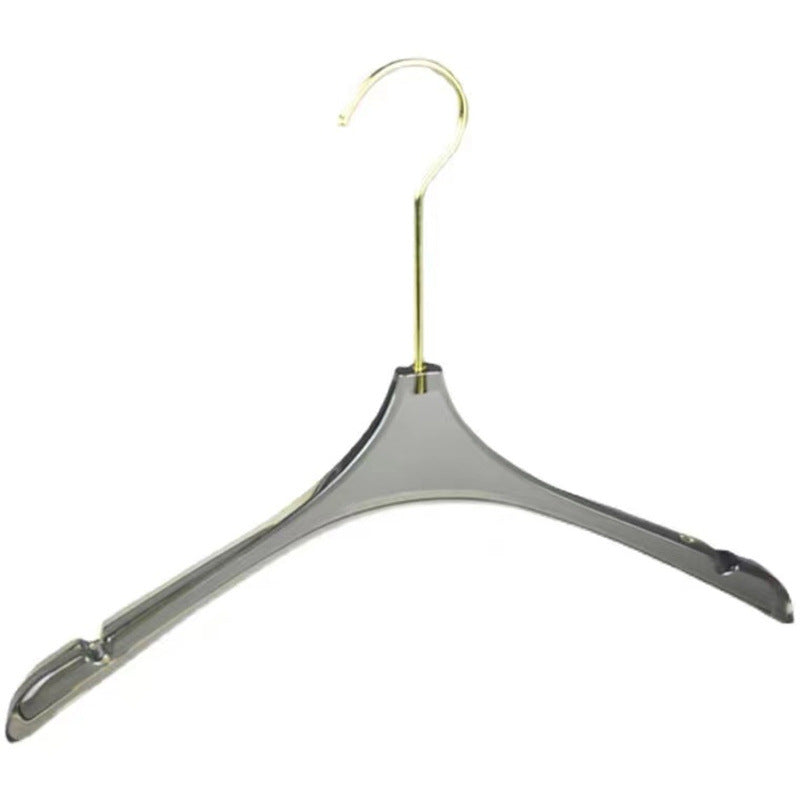 Clear Acrylic Hangers with Silver Hooks Premium Crystal Look Closet Hangers for Dresses Blouses Coats