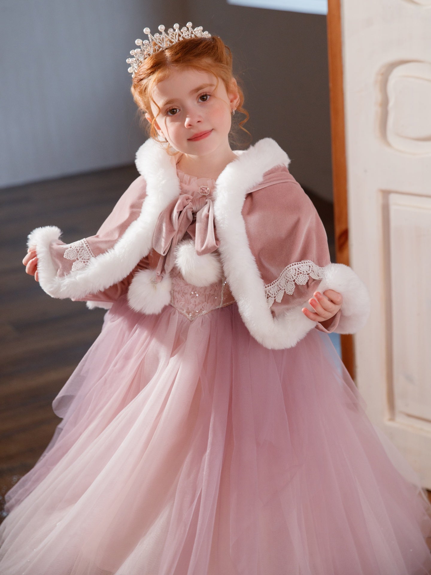 Fairytale Winter Party Dress Premium Christmas Princess Outfit