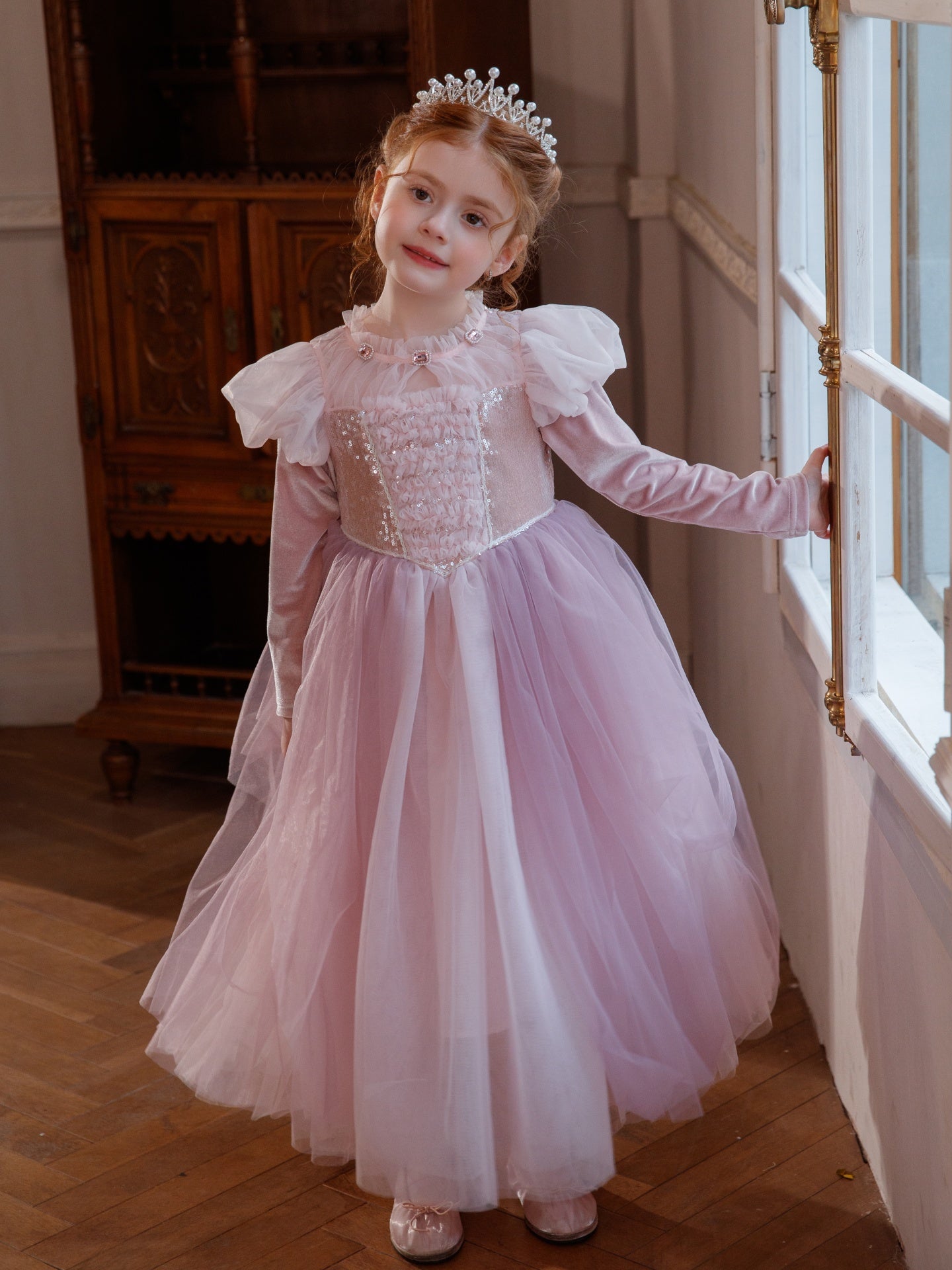 Fairytale Winter Party Dress Premium Christmas Princess Outfit