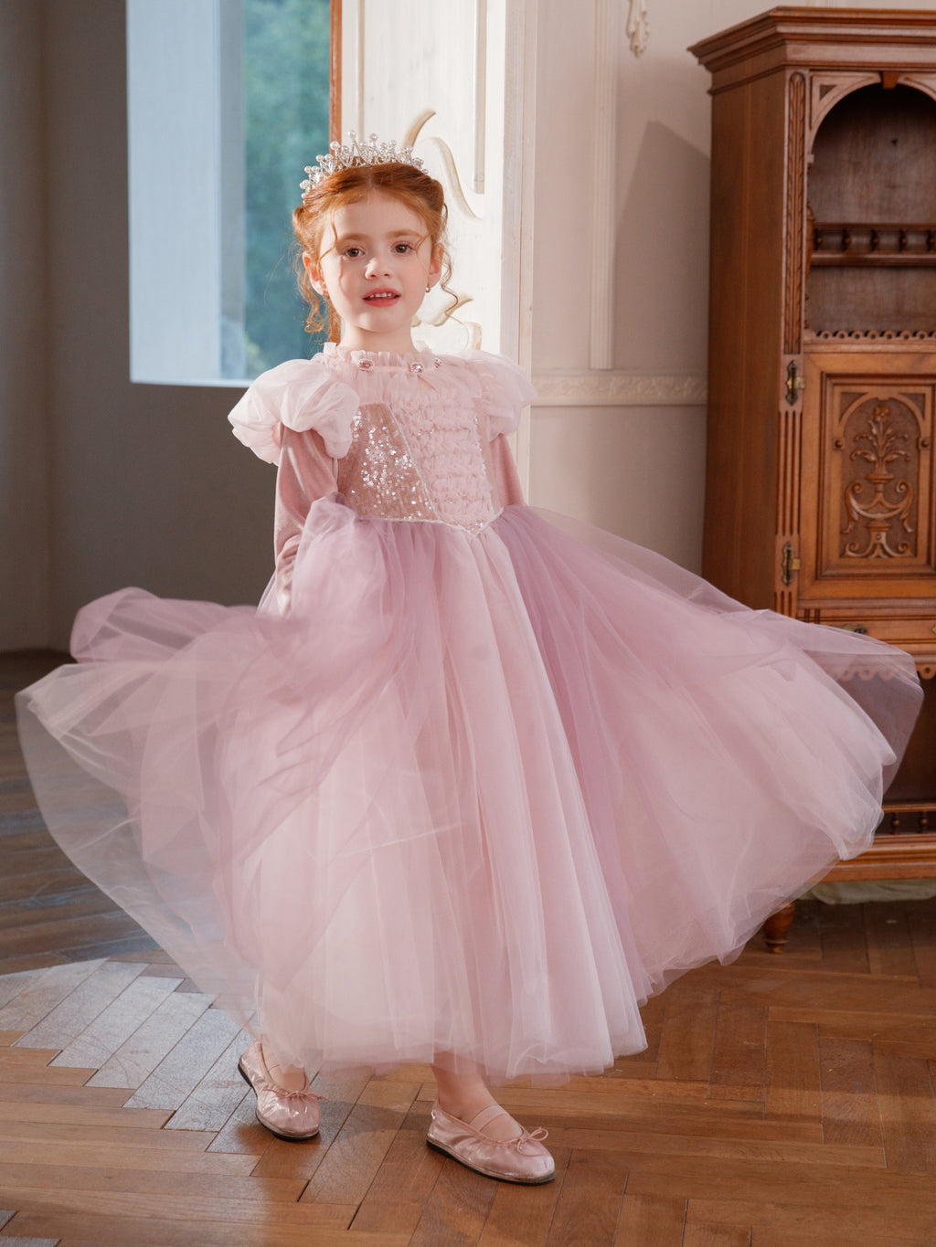 Fairytale Winter Party Dress Premium Christmas Princess Outfit