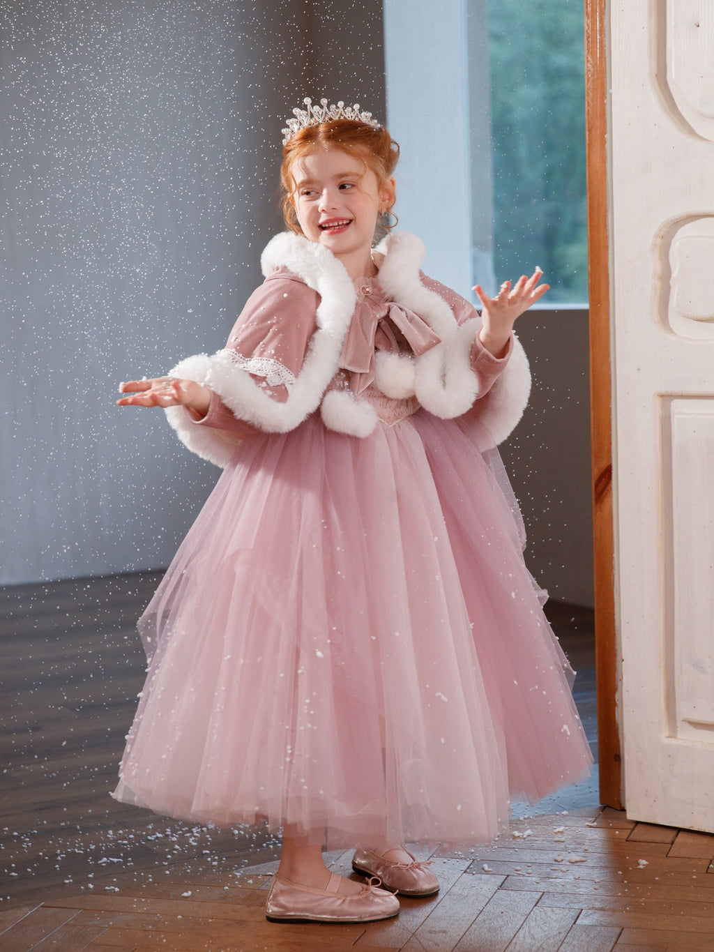 Fairytale Winter Party Dress Premium Christmas Princess Outfit