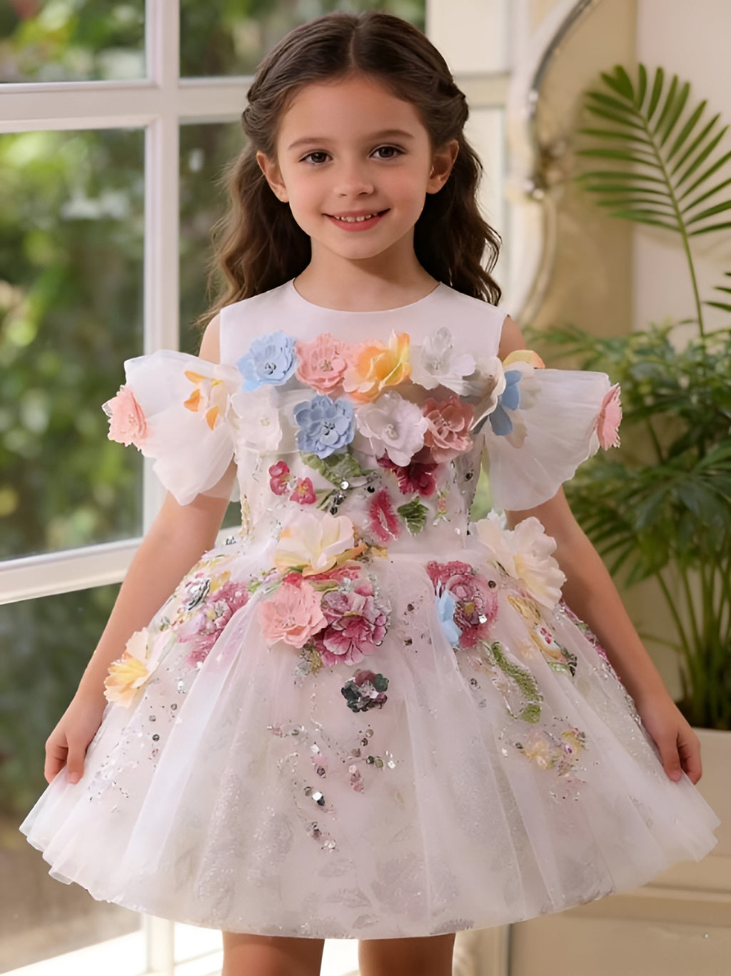 Princess Pageant Birthday Dresses Flower Girl Dress SL112