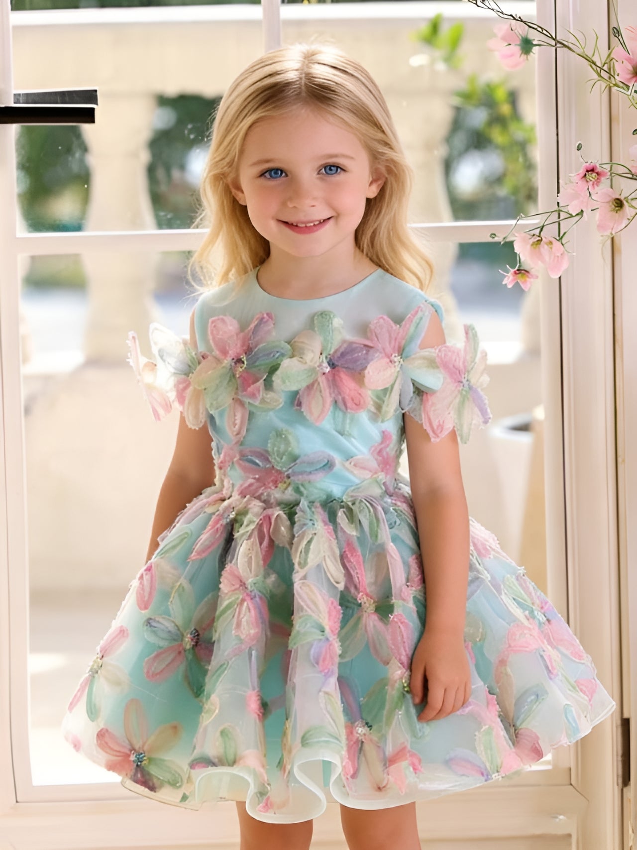 Princess Girls Birthday Party Dress Flower Girl Wedding Dress SL115