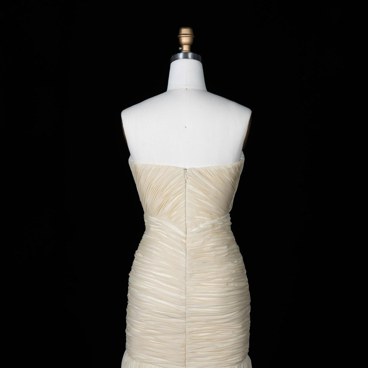 Luxury Light Yellow Sweetheart Pleated Evening Gown YL138