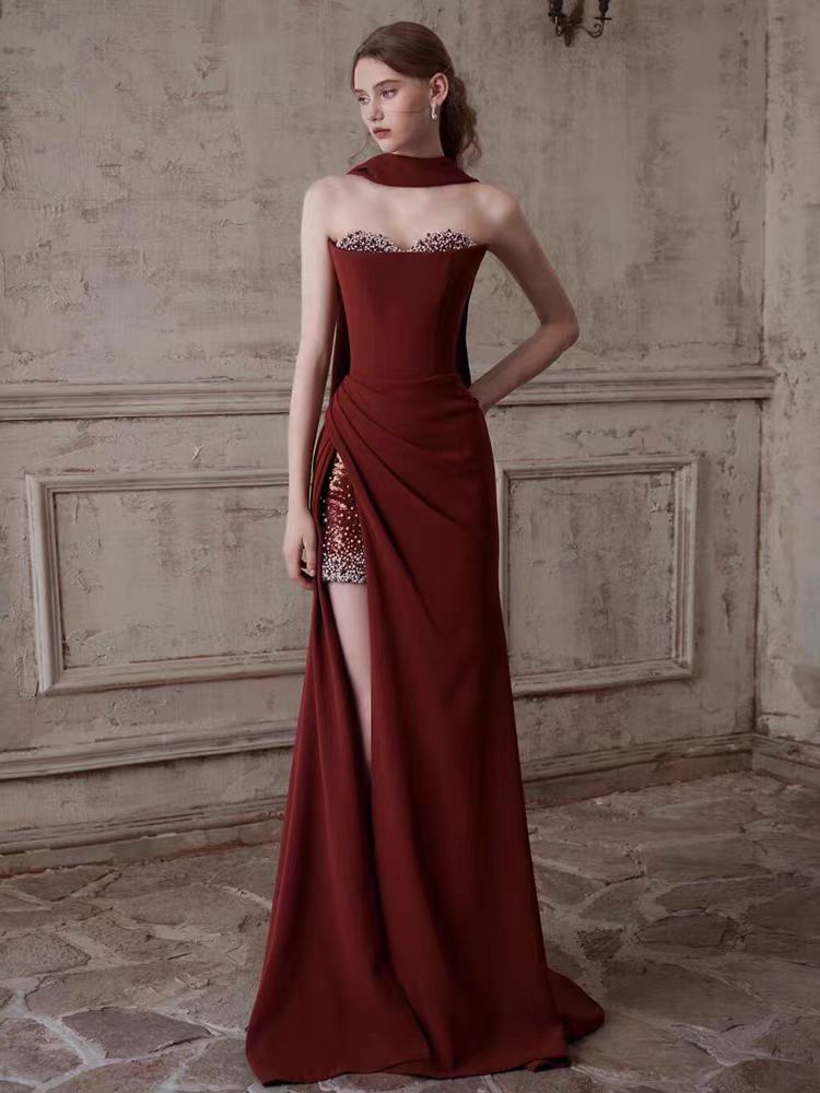 New wine red high-end and niche design