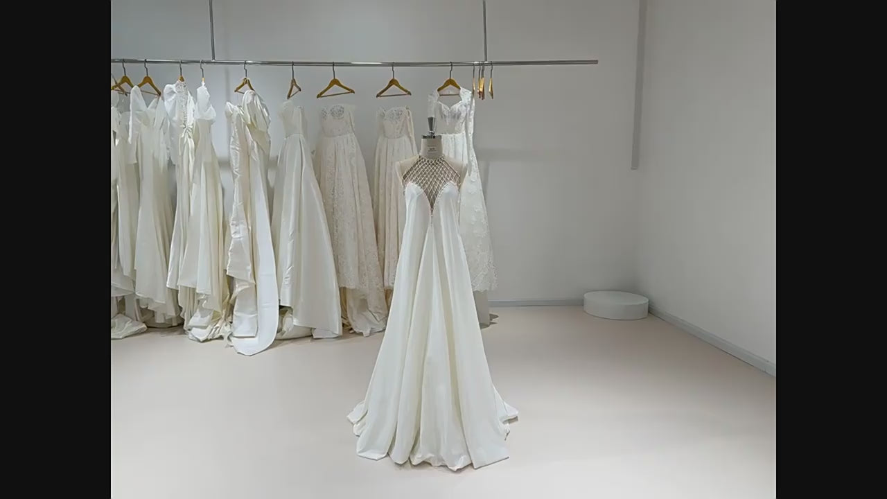 Luxury White Off-Shoulder Evening Dress SY156